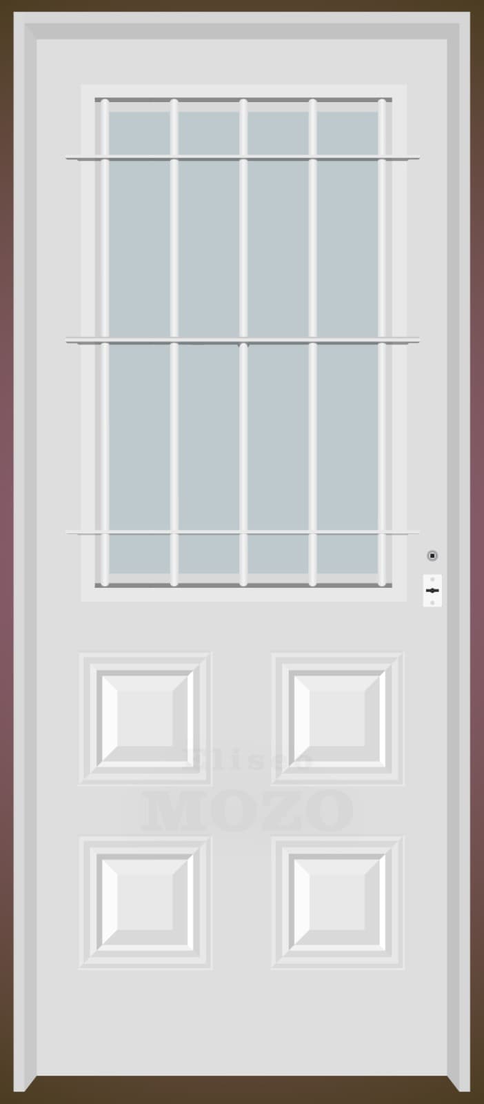 Puerta Chapa Simple Estampada
