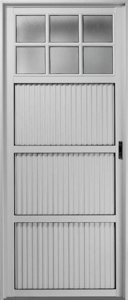 Puertas de aluminio simple con vidrio