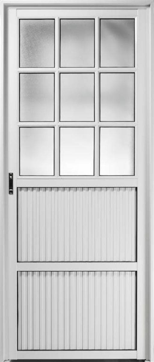 Puertas de aluminio simple con vidrio