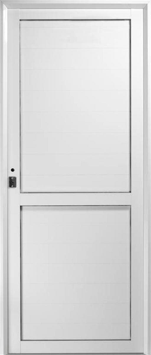 Puerta de aluminio tubular