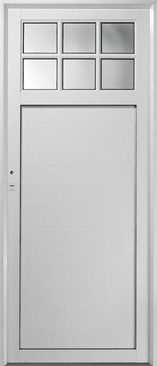 Puertas de aluminio tubular con vidrio