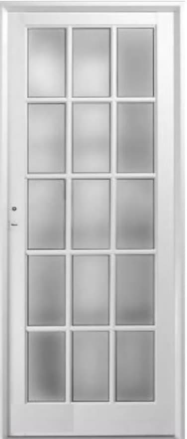 Puertas de aluminio tubular con vidrio